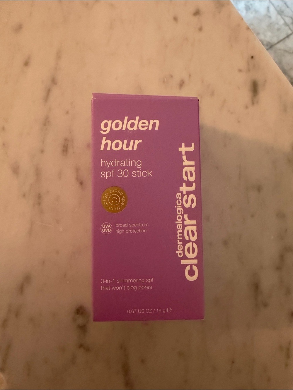 Dermalogica Clear Start Golden Hour Hydrating SPF 30 Stick-NEW IN PACKAGE